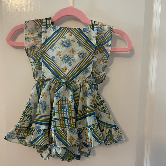 numi Other - Vintage fabric numikids 6-12 month pinafore dress